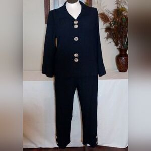 Sz L Two-Piece Blouse/Pant Set by Habitat